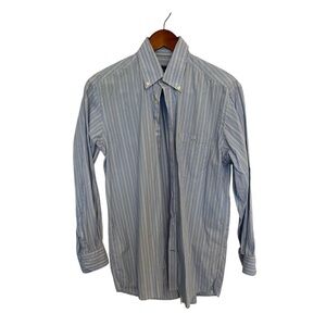 Lacoste Men's Blue Striped Shirt size 39